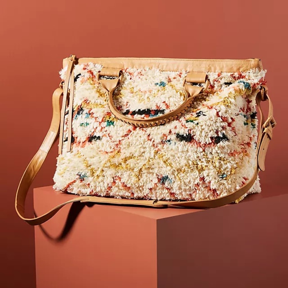 Cleobella Textured Leather Weekender Bag